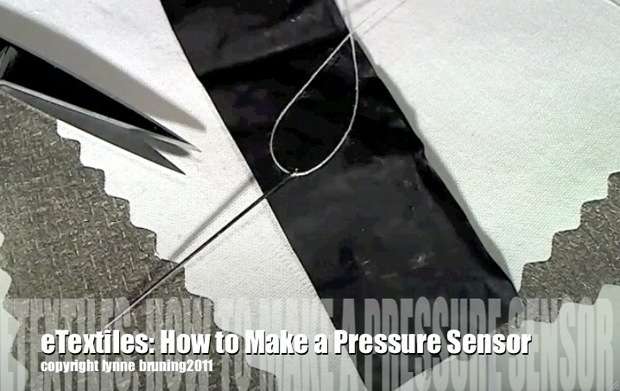 DIY Pressure Sensor Made from Conductive Fabric and Velostat