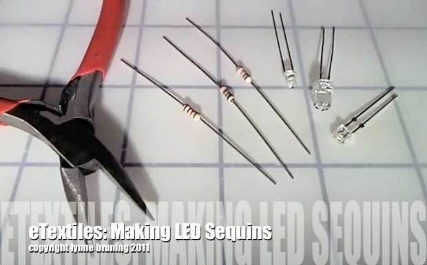 How to Make Sewable LED Sequins from Electronic Hardware