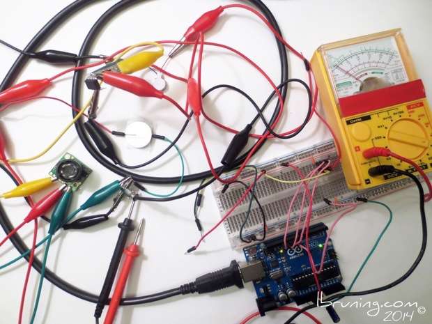 Arduino Circuit with Maxbotix Range Finder and Vibrating Motor