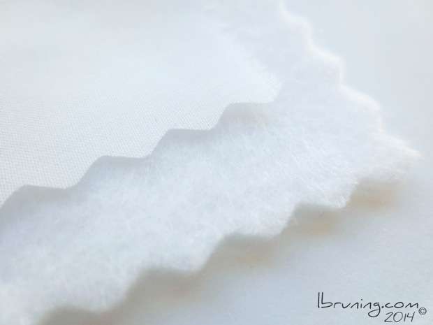 Cotton broadcloth and wool felt used for sewing samples to review Conductive Thread
