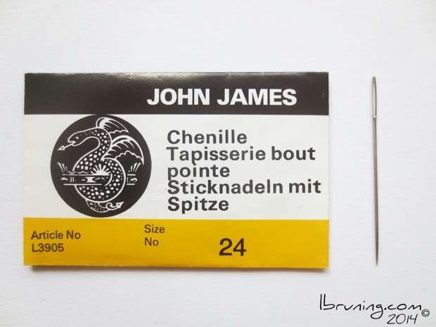 Jonh James Chenille Hand Sewing Needle Size 24