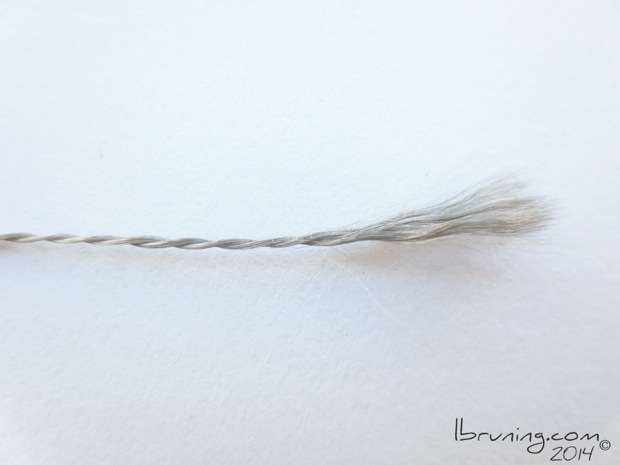 Stainless Steel Conductive Thread 3 ply frays and whiskers