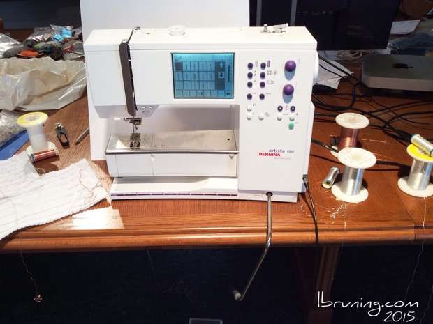 Sewing Machine Tests of Syscom Metal Clad Conductive Thread
