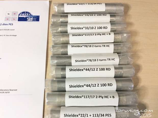 Shieldex Conductive Thread from Statex in Berlin Germany July 2015