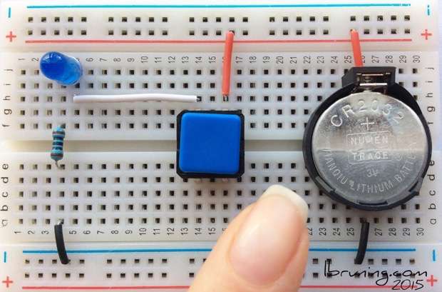 400 pin Solderless Breadboard with Switch on/off One LED