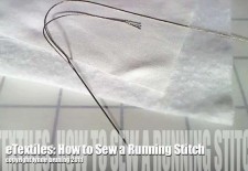 How to Hand Sew a Running Stitch