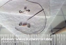 How to Sew LEDs and Resistors Sequins to Fabric