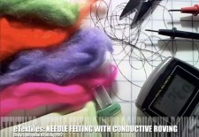 Needle Felting with Conductive Roving
