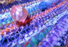 weaving progress – conductive fabric