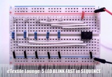 5 LED Blink Fast in Sequence