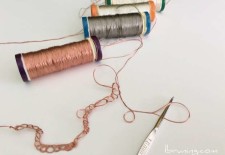 Crochet with Syscom Conductive Thread